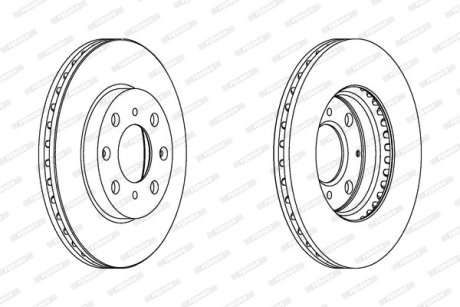 Тормозной диск FERODO DDF1231C