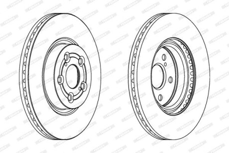 Тормозной диск FERODO DDF1315C