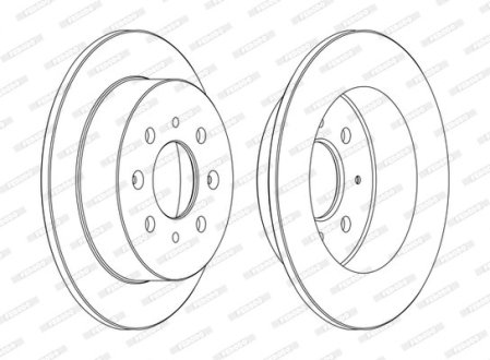 Тормозной диск FERODO DDF1358C