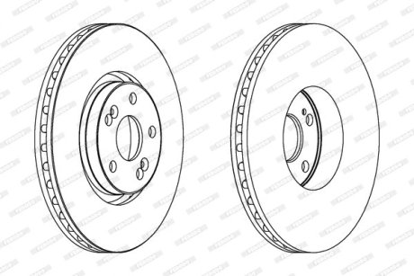 Гальмівний диск FERODO DDF1368C1