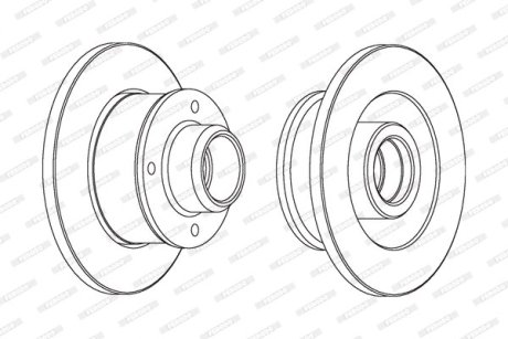 Гальмівний диск FERODO DDF137C1