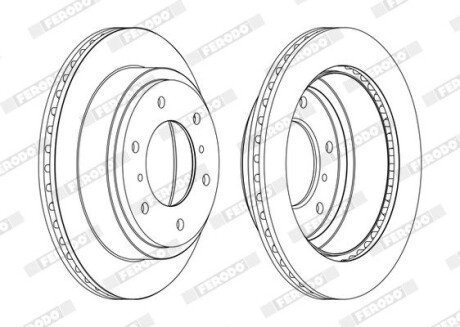 Диск гальмівний FERODO DDF1385C