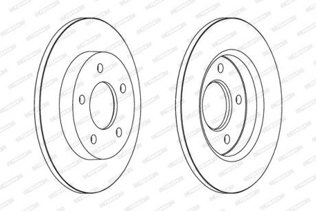 Тормозной диск FERODO DDF1420C