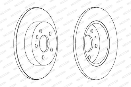 Тормозной диск FERODO DDF1423C