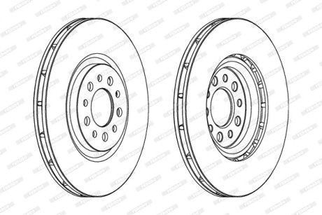 Тормозной диск FERODO DDF1453C