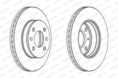 Тормозной диск FERODO DDF1529C