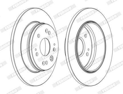 Тормозной диск FERODO DDF1540C (фото 1)