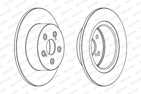 Диск гальмівний FERODO DDF1556C (фото 1)