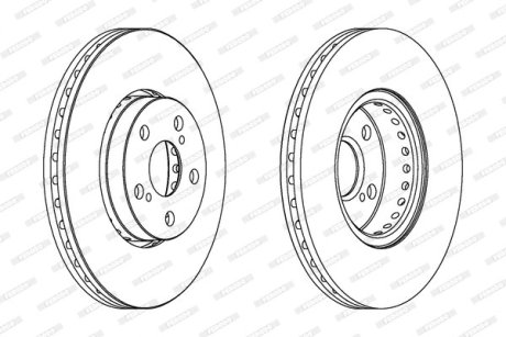 Тормозной диск FERODO DDF1575C (фото 1)