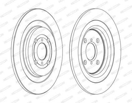 Тормозной диск FERODO DDF1588C