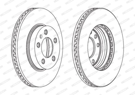 Диск тормозной FERODO DDF1591LC-1