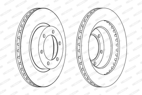 Тормозной диск FERODO DDF1594C