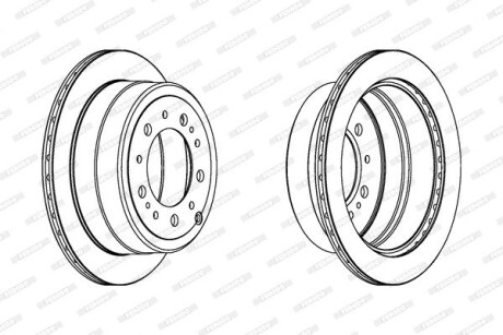Тормозной диск FERODO DDF1597C-1
