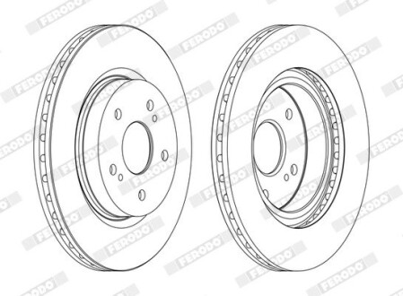 Диск гальмівний FERODO DDF1635C