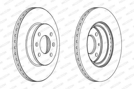 Тормозной диск FERODO DDF1636C