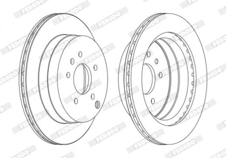 Тормозной диск FERODO DDF1660C