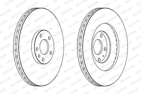 Тормозной диск FERODO DDF1661C-1