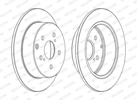 Тормозной диск FERODO DDF1704C