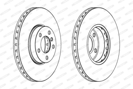 Гальмівний диск FERODO DDF1714C1