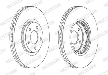 Диск гальмівний FERODO DDF1724C