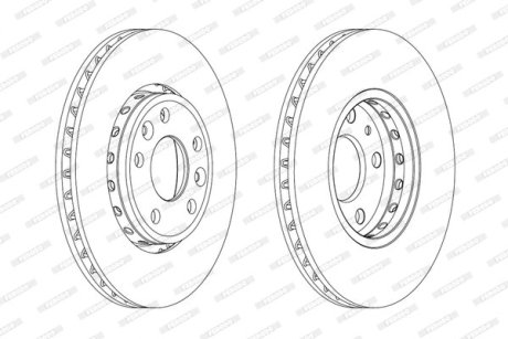 Гальмівний диск FERODO DDF1726C (фото 1)