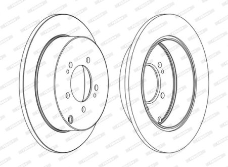 Тормозной диск FERODO DDF1737C (фото 1)
