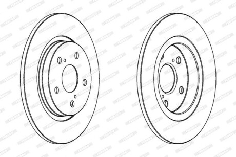 Гальмівний диск FERODO DDF1755C