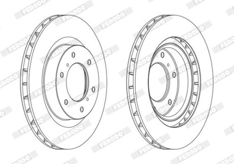 Диск гальмівний FERODO DDF1757C