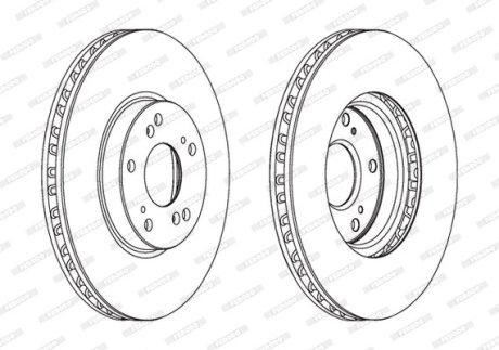 Тормозной диск FERODO DDF1775C