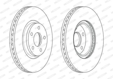 Тормозной диск FERODO DDF1835C-1
