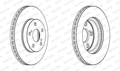 Тормозной диск FERODO DDF1886C