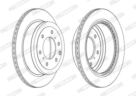 Тормозной диск FERODO DDF1965C