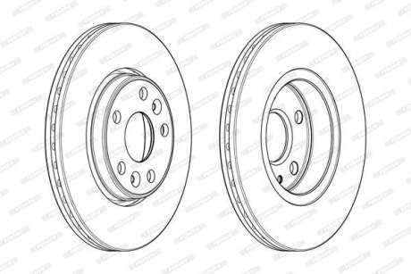 Гальмівний диск FERODO DDF1978C