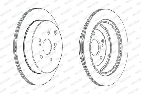Тормозной диск FERODO DDF2072C