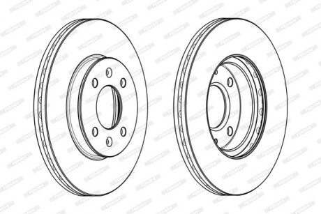Тормозной диск FERODO DDF2089C