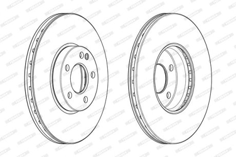 Тормозной диск FERODO DDF2334C-1