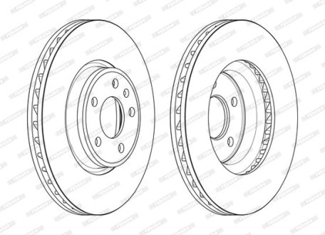 Диск гальмівний FERODO DDF2596C-1