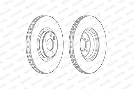 Диск гальмівний FERODO DDF2601C-1