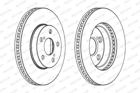 Тормозной диск FERODO DDF992