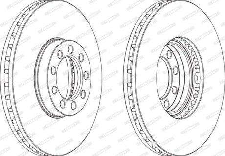 Тормозной диск FERODO FCR329A
