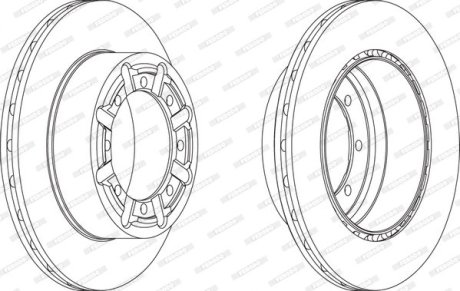 Тормозной диск FERODO FCR340A