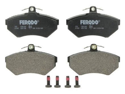 Колодки гальмівні дискові, комплект FERODO FDB1289