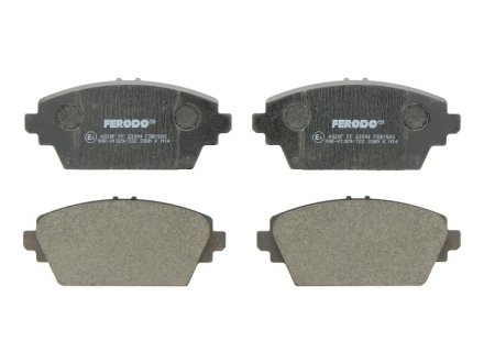 Колодки гальмівні дискові, комплект FERODO FDB1580 (фото 1)