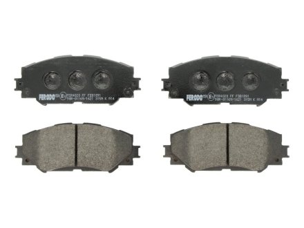 Тормозные колодки передние Lexus RX350 3.5 24V 01- FERODO FDB1891