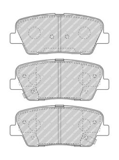 Комплект гальмівних колодок з 4 шт. дисків FERODO FDB4391 (фото 1)