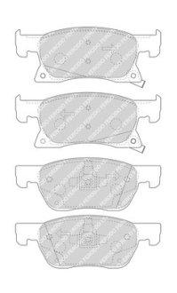 Гальмівні колодки дискові FERODO FDB4933