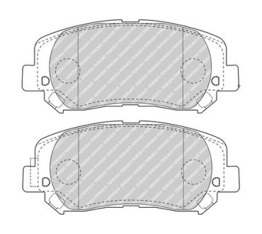 Колодки гальмівні дискові FERODO FDB4999