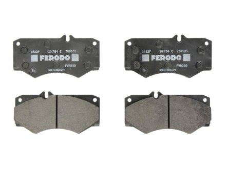 Колодки гальмівні дискові, комплект FERODO FVR239 (фото 1)