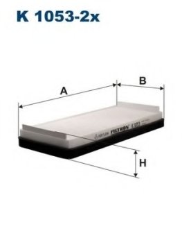 Фильтр салона (к-т. 2 шт.) MB W210 96- (c кондиционером) FILTRON K1053-2X