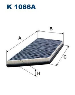 Фильтр, воздух во внутренном пространстве FILTRON K1066A